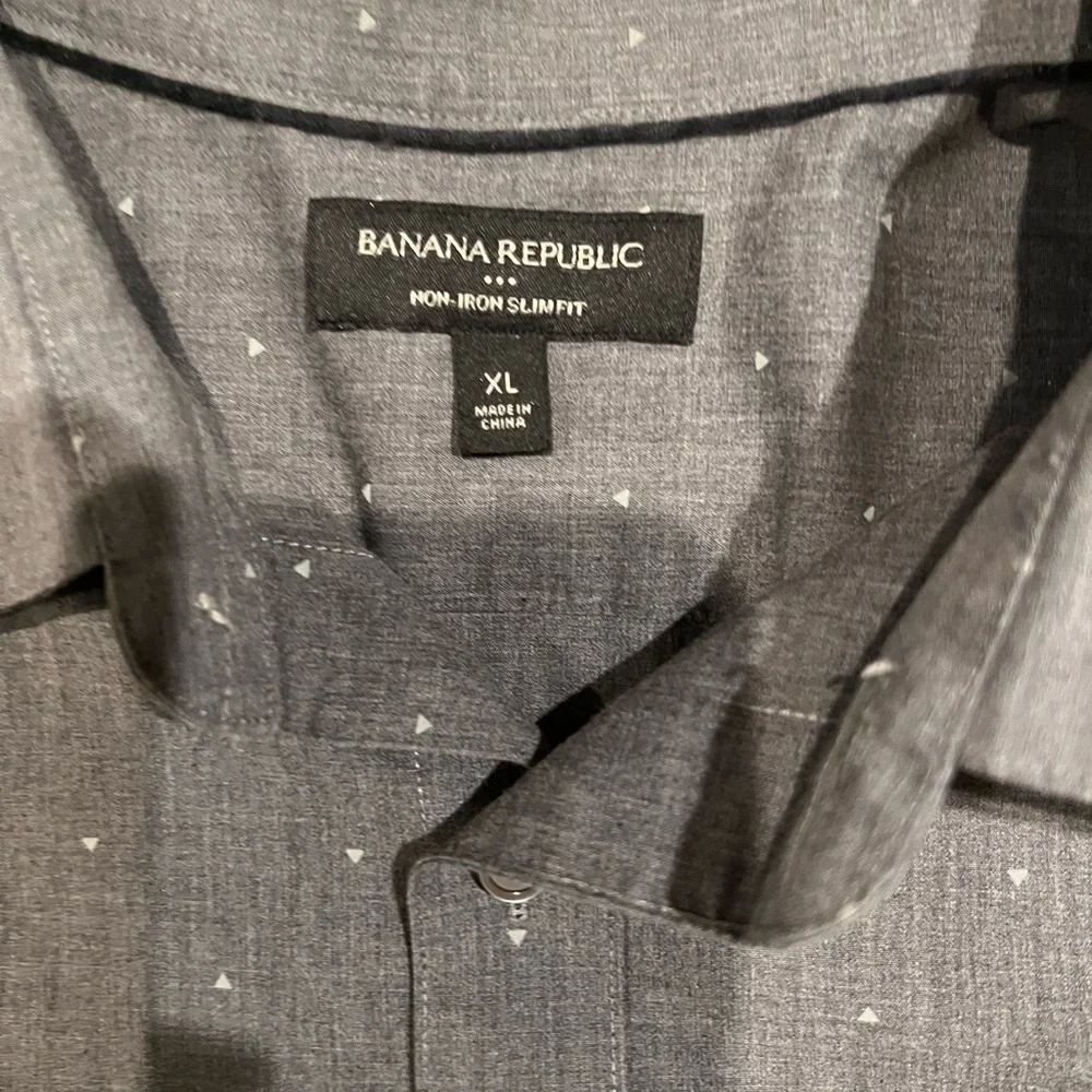 Banana Republic mens non-iron slim fit long sleeve button down shirt size XL
